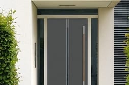 Single family home residential door with panelling