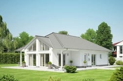 Modern bungalow with saddle roof